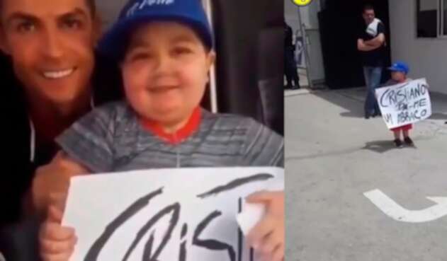 Niño fan de Cristiano Ronaldo Niño con leucemia comparte tiempo con Cristiano Ronaldo