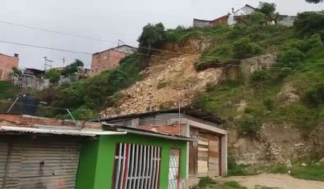 Deslizamiento en Soacha deja decenas de viviendas afectadas