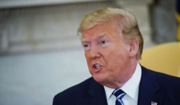 Donald Trump, presidente de Estados Unidos, al interior de la Casa Blanca, en Washington