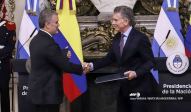 Iván Duque y Mauricio Macri reunidos en Argentina Iván Duque y Mauricio Macri reunidos en Argentina