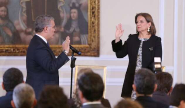 La exmagistrada Margarita Cabello se posesionó este martes como nueva ministra de Justicia La exmagistrada Margarita Cabello se posesionó este martes como nueva ministra de Justicia