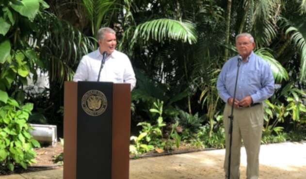 Así lo anunció el mandatario de los colombiano luego de sostener una reunión con el senador estadounidense Bob Menendez.