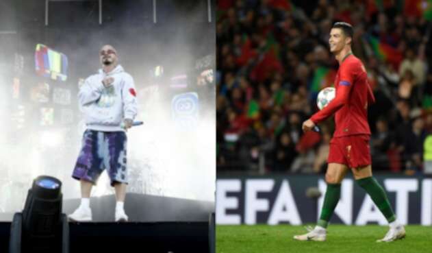 Cristiano Ronaldo estuvo en concierto de J Balvin