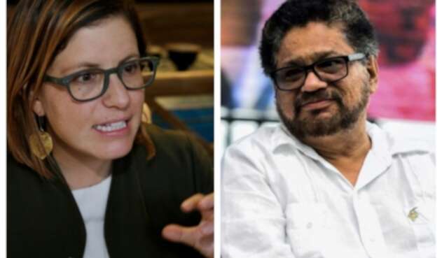 Juanita Goebertus e 'Iván Márquez'