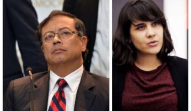 Gustavo Petro y Luciana Cadahia