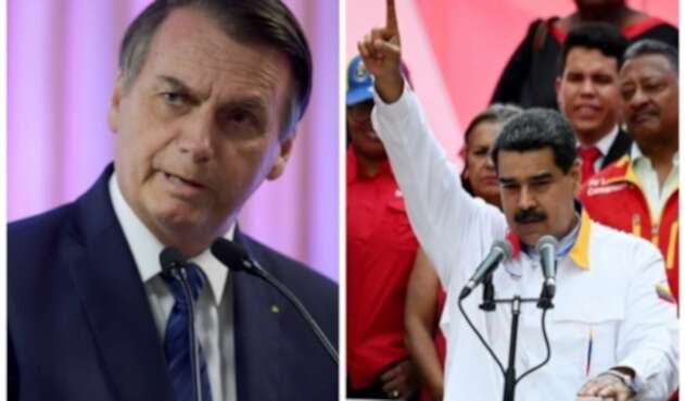 Jair Bolsonaro y Nicolás Maduro