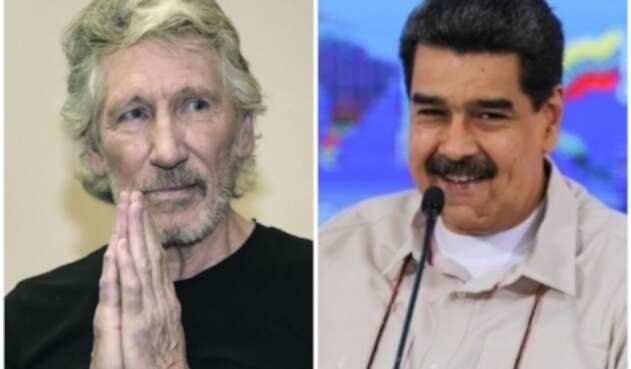 Nicolás Maduro y Roger Waters