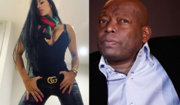 Marcela Reyes y el Tino Asprilla Marcela Reyes recibe un mensaje del Tino Asprilla