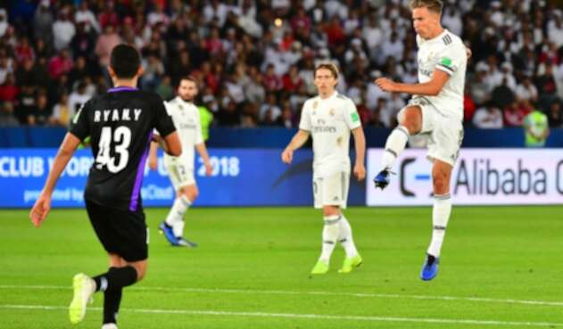 Marcos Llorente, futbolista español, en acción con Real Madrid