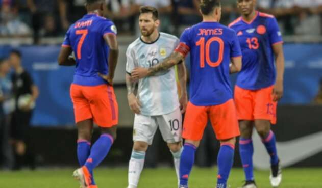 Lionel Messi en partido Colombia vs Argentina de la Copa América Lionel Messi en partido Colombia vs Argentina de la Copa América