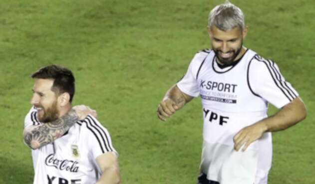 Messi y Agüero Messi y Agüero