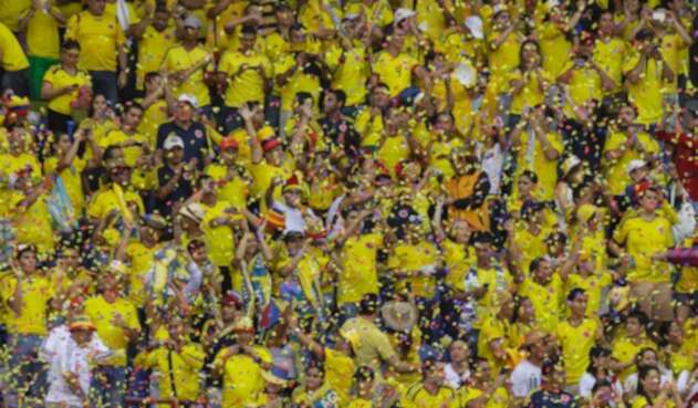 Seguidores de la Selección Colombia. Seguidores de la Selección Colombia en el Estadio Metropolitano de Barranquilla
