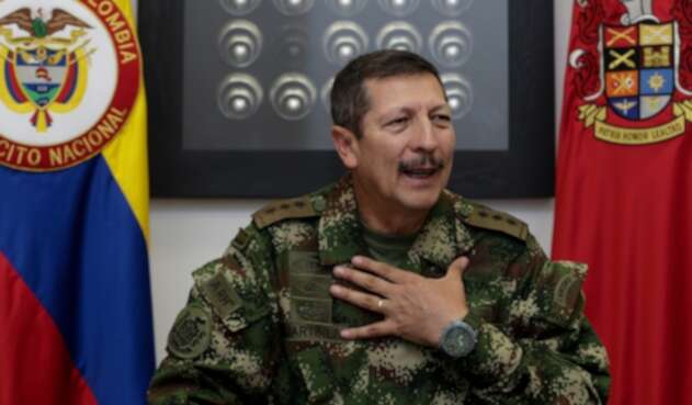 El general Nicacio Martínez, comandante del Ejército