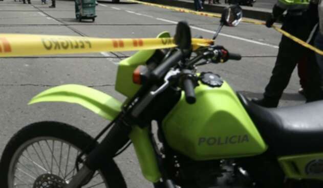 Policías de Bogotá en caso de fleteo Policías de Bogotá en caso de fleteo