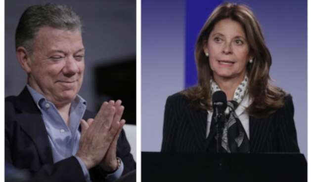Juan Manuel Santos y Marta Lucía Ramírez Juan Manuel Santos y Marta Lucía Ramírez