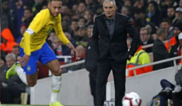 Tite y Neymar Tite y Neymar