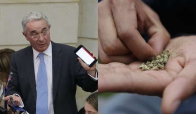 El senador Álvaro Uribe, contra la dosis mínima.