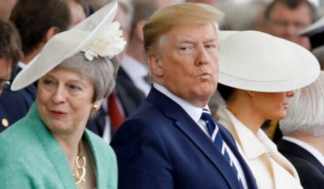 Theresa May y Donald Trump