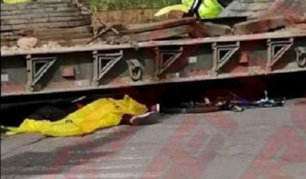 Ciclista fallecido Ciclista fallecido
