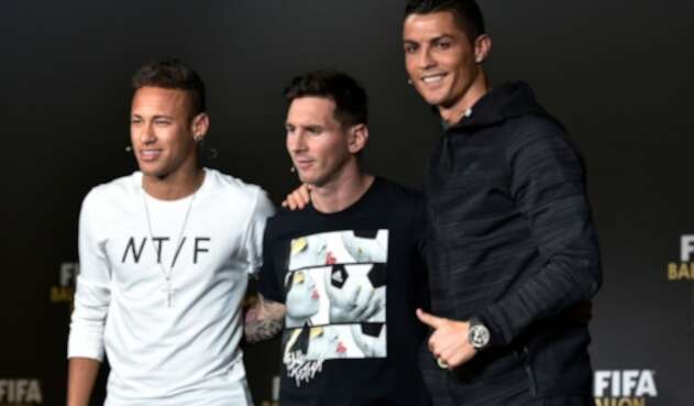 Neymar, Messi y Cristiano Ronaldo Neymar, Messi y Cristiano Ronaldo