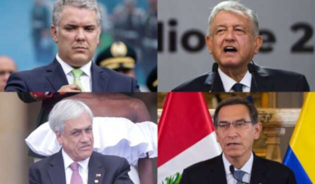 Ellos son los presidentes líderes de la Alianza del Pacífico.