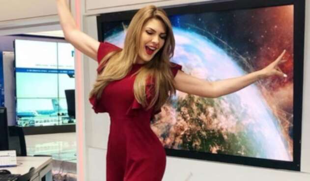 La presentadora Ana Karina Soto.