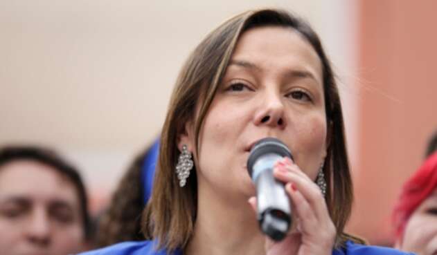 Ángela Garzón, excandidata a la Alcaldía de Bogotá Ángela Garzón, excandidata a la Alcaldía de Bogotá
