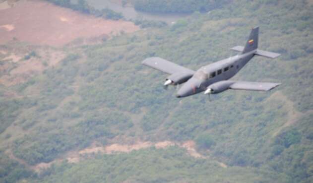 Uno de las aeronaves de Aviación del Ejército