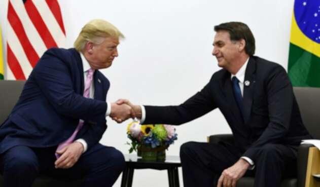 Donald Trump, presidente de EE. UU., y Jair Bolsonaro, presidente de Brasil. Donald Trump, presidente de EE. UU., y Jair Bolsonaro, presidente de Brasil.