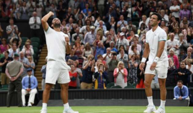 Juan Sebastián Cabal y Robert Farah en el All England Club de Londres
