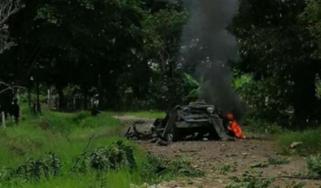 Carro bomba en Arauca Carro bomba en Arauca