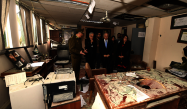 Presidente de Chile en Comisaría afectada por bomba en Huechuraba