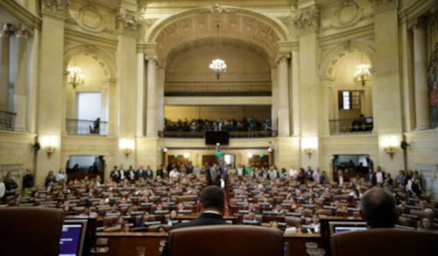 El Congreso de la República, en Bogotá