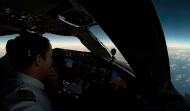 El eclipse solar, desde el aire