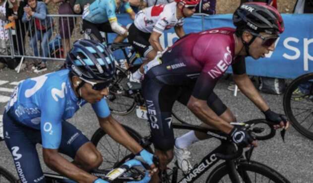 Egan Bernal y Nairo Quintana, ciclistas colombianos. Egan Bernal y Nairo Quintana, ciclistas colombianos.