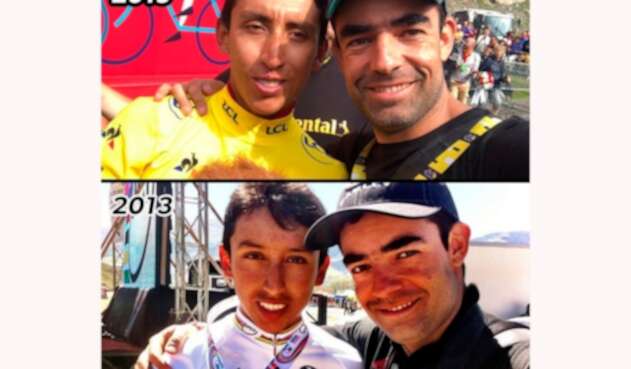 Egan Bernal y Pablo Mazuera, su mentor