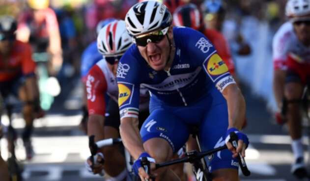 Elia Viviani, ciclista italiano al servicio de Quick Step Elia Viviani, ciclista italiano al servicio de Quick Step