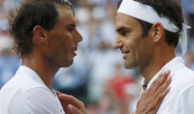 Roger Federer y Rafael Nadal. Roger Federer y Rafael Nadal.