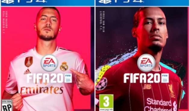 Eden Hazard y Virgil van Dijk en Fifa 2020