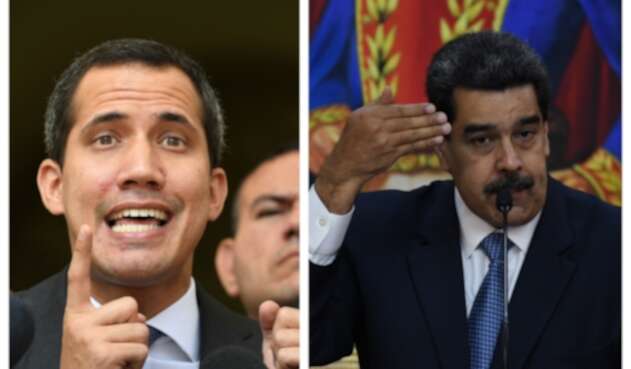 Juan Guaidó y Nicolás Maduro