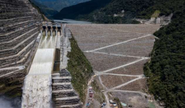 Así luce la presa de Hidroituango a 40 centímetros de ser construida.