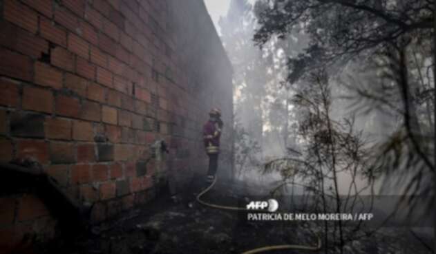 Incendio portugal bomberos
