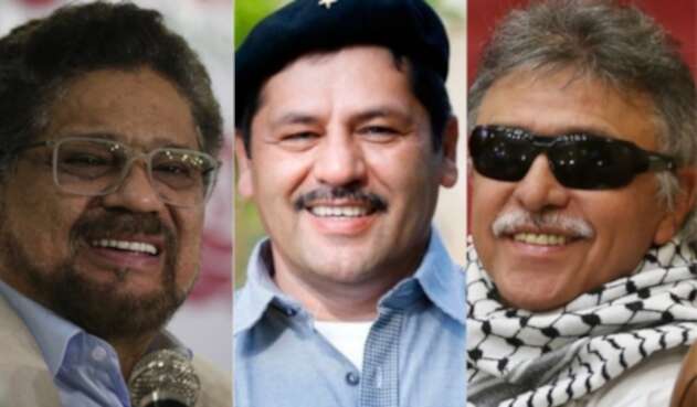 Iván Márquez, Romaña y Jesús Santrich Iván Márquez, Romaña y Jesús Santrich