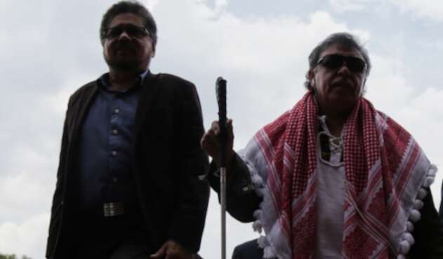Iván Márquez y Jesús Santrich, integrantes del partido Farc