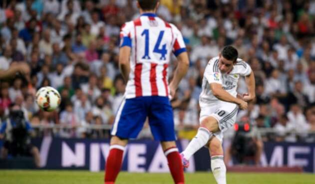 James Rodríguez ante Atlético de Madrid, el 13 de septiembre de 2014