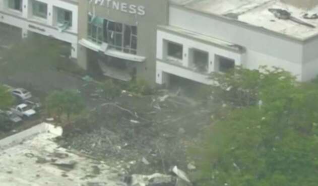 El gimnasio LA Fitness, en Florida, tras la explosión