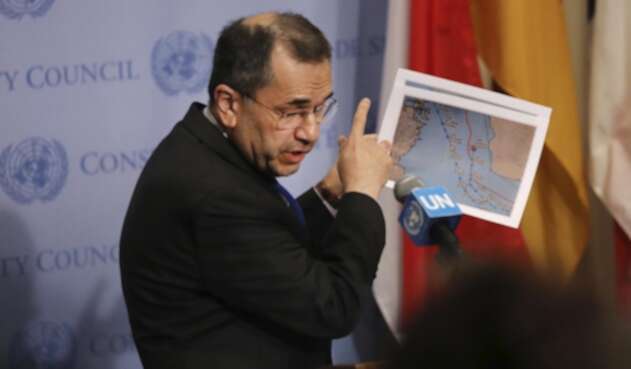 Majid Takht Ravanchi, embajador de Teherán ante la ONU. Majid Takht Ravanchi, embajador de Teherán ante la ONU.