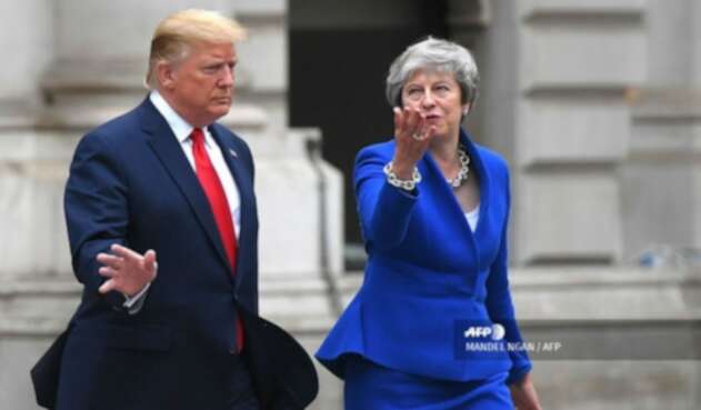 Theresa May y Donald Trump