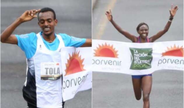 Tamirat Tola, rama masculina, y Ruth Chepngetich, femenina, ganadores de la Media Maratón de Bogotá Tamirat Tola, rama masculina, y Ruth Chepngetich, femenina, ganadores de la Media Maratón de Bogotá