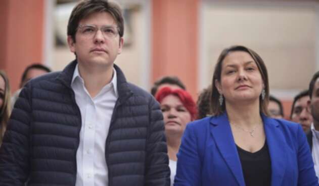 Miguel Uribe Turbay y Ángela Garzón